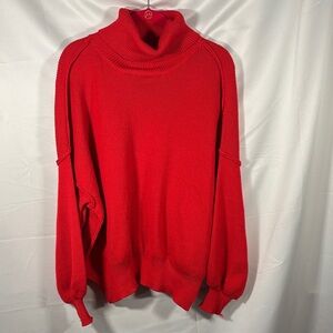 Harper Heritage Red Turtleneck Sweater SZ M